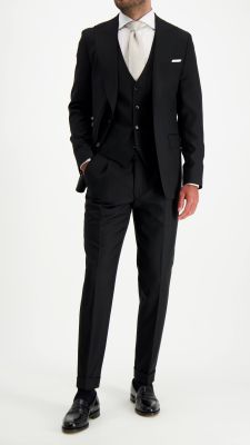 Turo Tailor puvunhousut,  HOUSTON VITALE BARBERIS MODERN FIT BLACK Musta