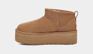 UGG Naisten Kengät, W CLASSIC ULTRA MINI PLATFORM Kaakaonruskea