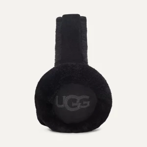 UGG Naisten Korvaläpät, W EMB LOGO EARMUFF Musta