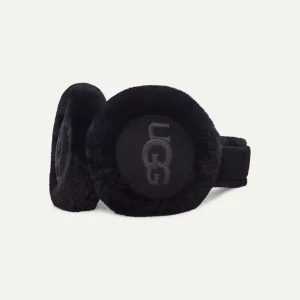 UGG Naisten Korvaläpät, W EMB LOGO EARMUFF Musta