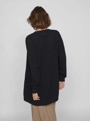 Vila naisten neuletakki, VIDALO L/S KNIT CARDIGAN- Musta