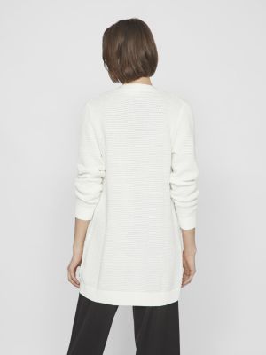 Vila naisten neuletakki, VIDALO L/S KNIT CARDIGAN- Valkoinen