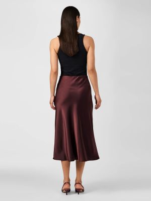 Y.A.S hame, YASPELLA HW MIDI SKIRT Tummanruskea