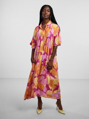 Y.A.S mekko, YASFILIPPA 2/4 LONG SHIRT DRESS Monivärinen Kuosi