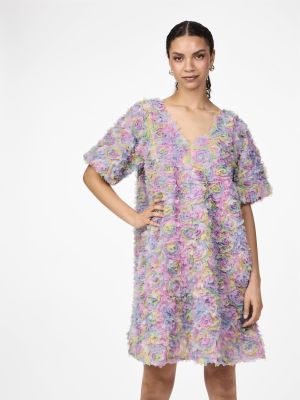 Y.A.S mekko, YASFLOWERLY SS DRESS Vaaleanpunainen Kuosi