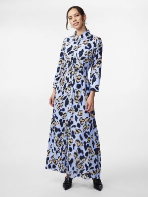 Y.A.S Naisten Maksimekko YASSAVANNA LONG SHIRT DRESS Vaaleansininen