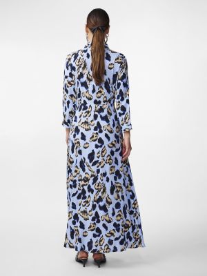 Y.A.S Naisten Maksimekko YASSAVANNA LONG SHIRT DRESS Vaaleansininen