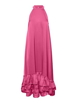 Y.A.S naisten mekko, YASELEANOR SL HALTER LONG DRESS Pinkki