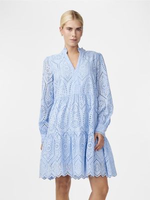 Y.A.S Naisten Mekko YASHOLI LS DRESS S Vaaleansininen