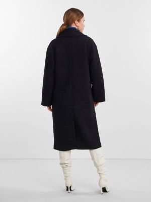 Y.A.S Naisten Villakangastakki, YASMILA LS WOOL MIX COAT  NOOS Musta