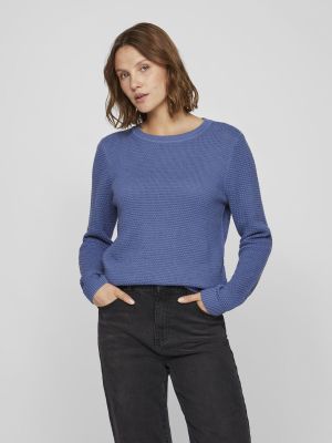 Vila neule, VIDALO O-NECK L/S KNIT TOP Vaaleansininen