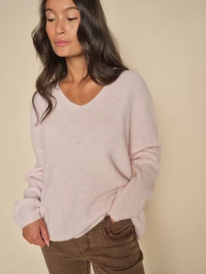 Mos Mosh neule, THORA V-NECK KNIT Vaaleanpunainen