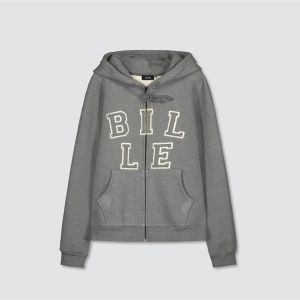 Billebeino Miesten Huppari, BILLE HOODIE JACKET Keskiharmaa