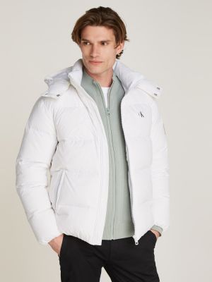 Calvin Klein Jeans Miesten Untuvatakki, K ESSENTIAL DOWN JACKET Valkoinen