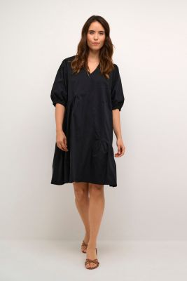 Culture naisten mekko, CUFREE ANTOINETT V-NECK DRESS Black