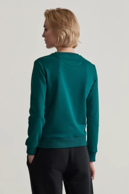 Gant college, TONAL ARCHIVE SHIELD SWEAT Tummanvihreä