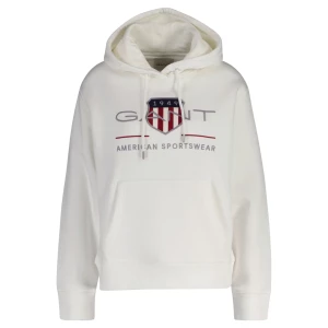 Gant Naisten Huppari, ARCHIVE SHIELD HOODIE Valkoinen