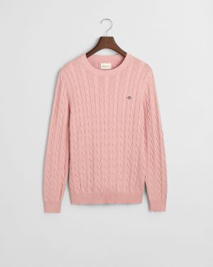 Gant neule, COTTON CABLE Pinkki