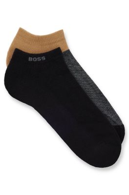 Hugo Boss miesten sukat, 2-PACK AS PLUSDESIGN Musta