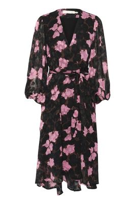 Inwear mekko, BASIRA WRAP DRESS Kashmir Pink Cut Out Flow