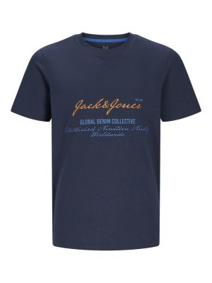 Jack and jones junior t-paita, JJGREAT B2S LOGO TEE Tummansininen