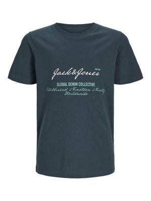 Jack and jones junior t-paita, JJGREAT B2S LOGO TEE Tummanvihreä