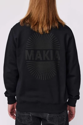 Makia Unisex Collegepaita, KAAMOS SWEATSHIRT Musta