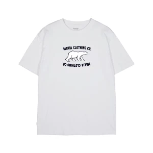 Makia unisex t-paita, ARCTIC T-SHIRT Valkoinen