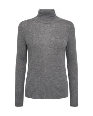 Mos Mosh Naisten Neule, AD-BOUCH ROLLNECK KNIT Grafiitti