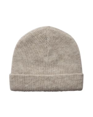 Mos Mosh Naisten Pipo, THORA KNIT HAT Vaalea Beige