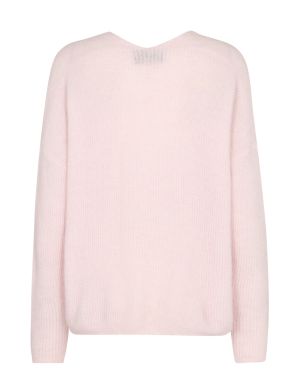 Mos Mosh neule, THORA V-NECK KNIT Vaaleanpunainen