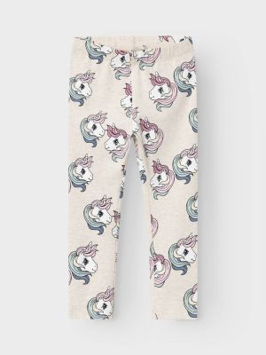 Name It lasten legginsit, NMFSIMONE MLP LEGGINGS Vaaleanharmaa