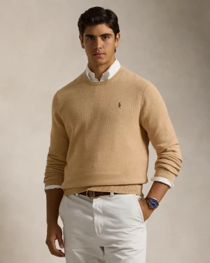 Polo Ralph Lauren Miesten Neule, CREWNECK SWEATER Beige