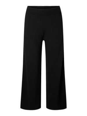 Selected Femme Naisten Housut, SLFHELLA HW KNIT PANTS Musta