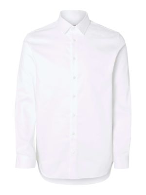 Selected Miesten Kauluspaita, SLIM PERFORMANCE SHIRT NOS Valkoinen