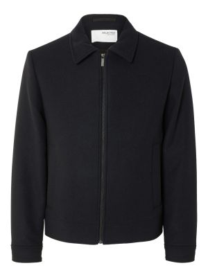 Selected Miesten Villatakki, FILIP WOOL JACKET NOS Musta