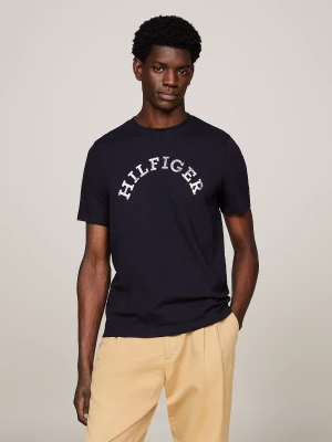 Tommy Hilfiger miesten t-paita,  HILFIGER ARHCED T-SHIRT Tummansininen