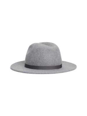 Tommy Hilfiger Naisten Fedora, TH MONOGRAM FEDORA HAT Vaaleanharmaa