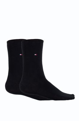 Tommy Hilfiger Naisten Sukat, SOCK CASUAL 2PK SHINY Musta