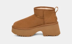 UGG Naisten Kengät, W CLASSIC ULTRA MINI NEW HEIGHTS Kaakaonruskea