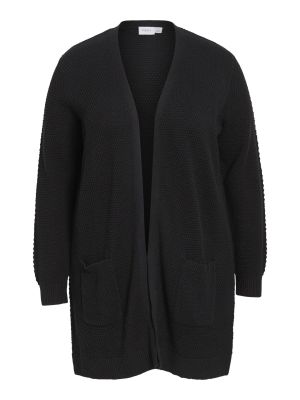 Vila naisten neuletakki, VIDALO L/S KNIT CARDIGAN EVOKED Musta