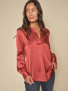 mos-mosh-naisten-pusero-enfa-satin-blouse-punainen-1