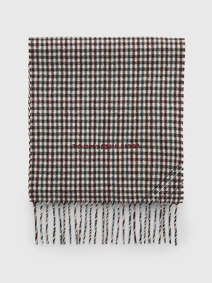 Tommy Hilfiger Miesten Kaulahuivi 1985 SCARF WOVEN Punainen Ruutu - Kekäle