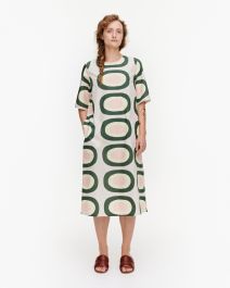 Marimekko Naisten Mekko, Huomenna Pieni Melooni Mekko Vihreä Kuosi - Kekäle