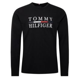 Tommy Hilfiger Pitkahihainen T Paita Musta Kekale